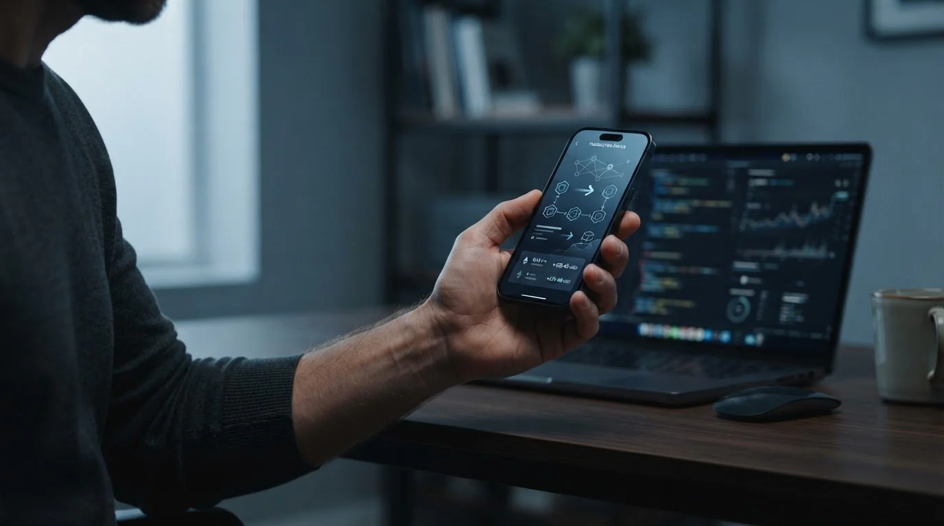 Kryptowährungszahlung für Online-Wetten auf Smartphone-Bildschirm
