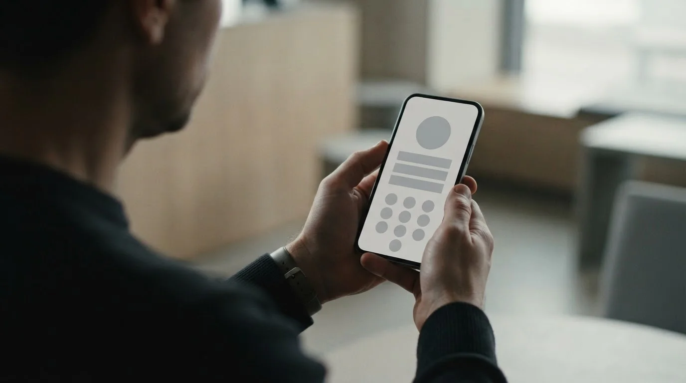 Mobile Zahlungseingabe auf Smartphone-Display