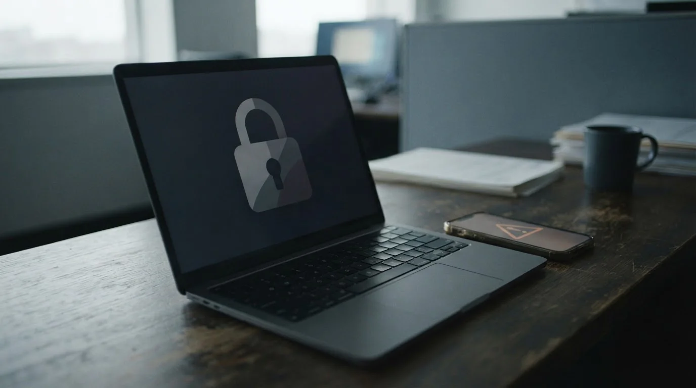 Gesperrte Tastatur symbolisiert regulatorische Sperren und Compliance-Anforderungen