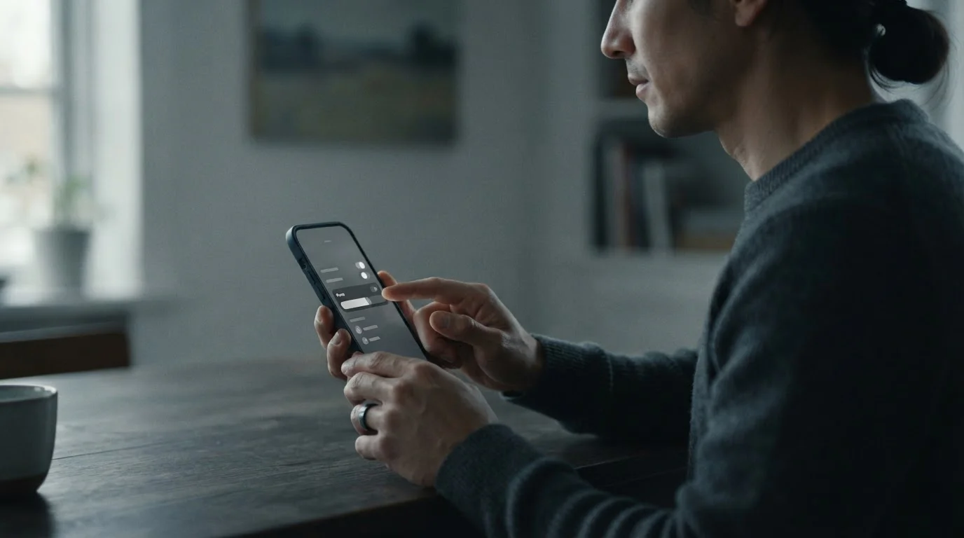 Person setzt Limit beim Online-Wetten