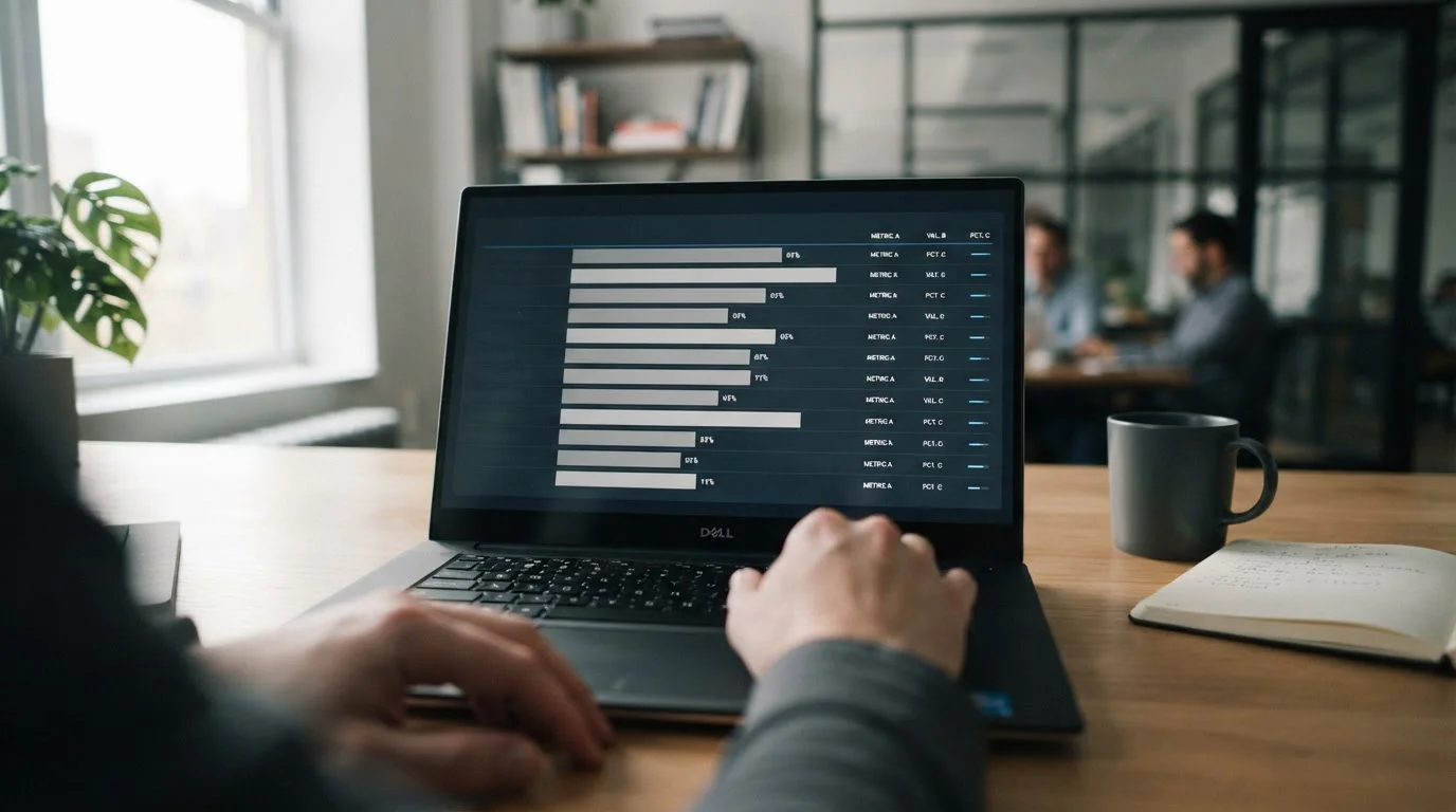Laptop mit Vergleichsrechner für Wettanbieter-Margen